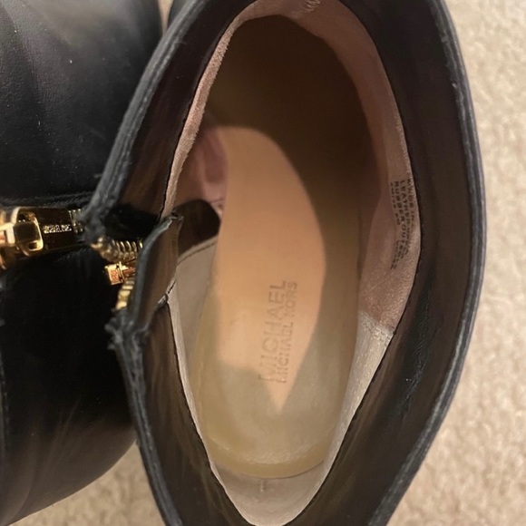 Michael Kors Frenchie Leather Booties Size 8 - Picture 8 of 8